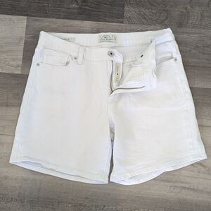 Lucky Brand White Denim Shorts - The Roll Up